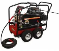 A Motorized Machine in Red and Black Color